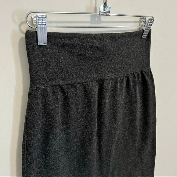 Aritzia Talula Dark Grey High Waist Bodycon Mini  Skirt - Picture 2 of 8